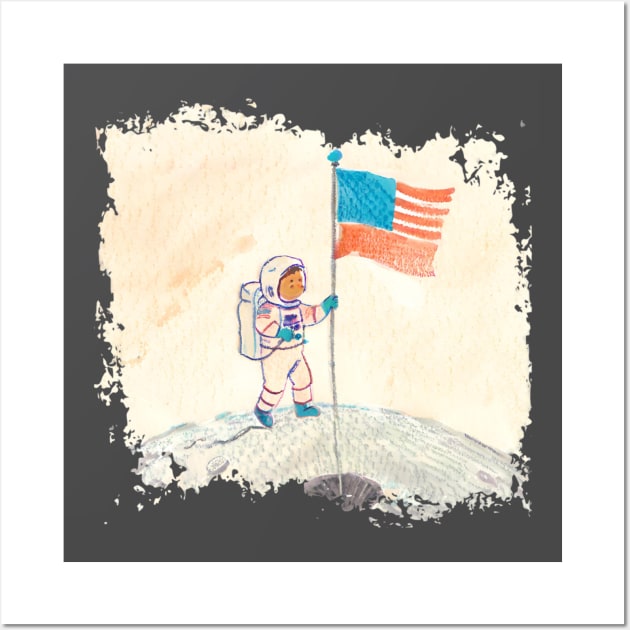 Drawn Astronaut Wall Art by Sloat